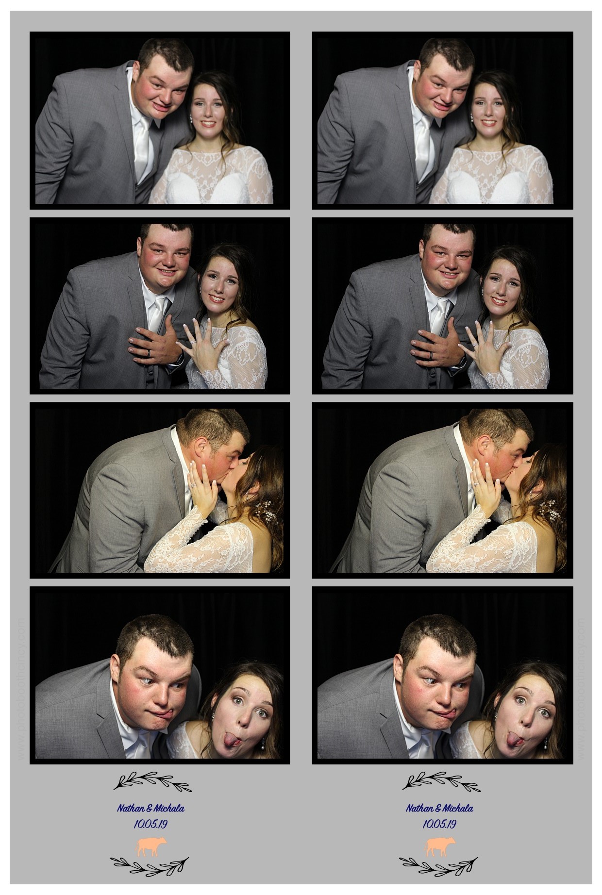 Michala Binkly & Nathan Hall Wedding Reception | View more photos from the event at gallery.photoboothcincy.com/u/PhotoBoothCincy/Michala-Binkly-Nathan-Hall-Wedding-Reception